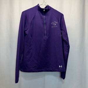 High Point University NCAA Under Armour Pullover Women Medium Purple ColdGear